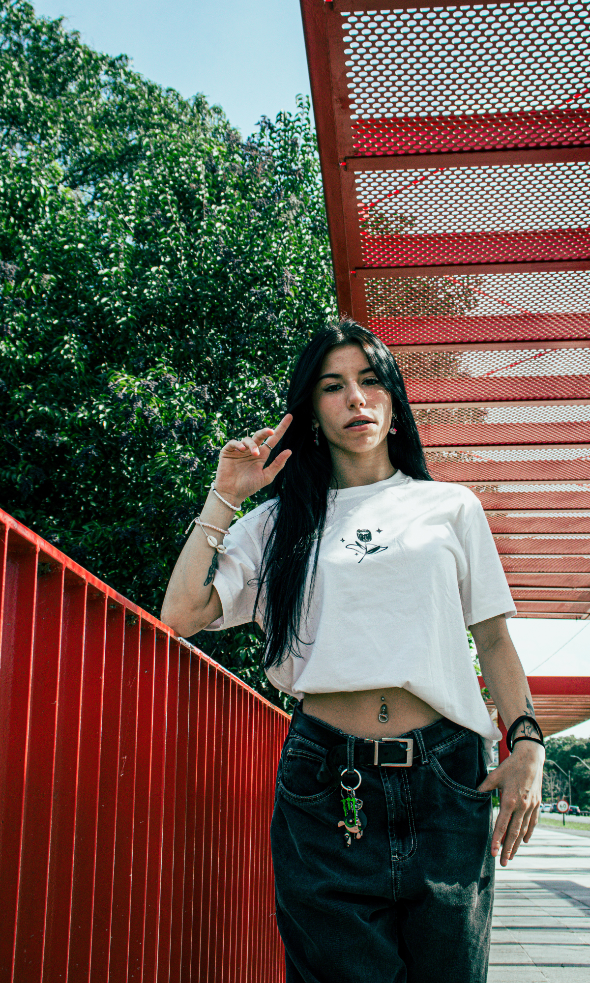 Camiseta Young like a cupid (Just Rose) OFF-WHITE