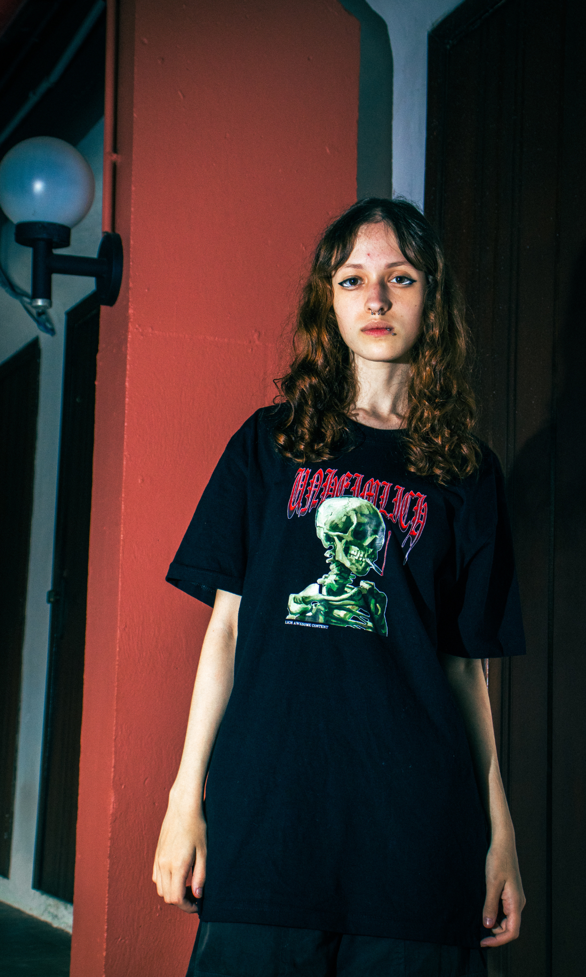 Camiseta Smoking Skull Van gogh