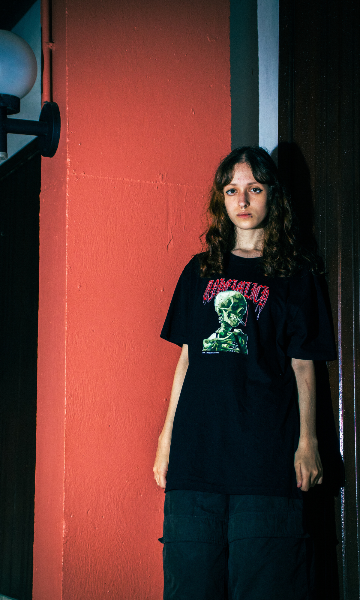 Camiseta Smoking Skull Van gogh